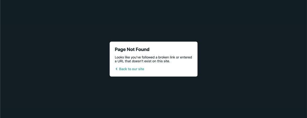 404: React Page Not Found 